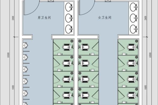 公共卫生间尺寸计算方法.