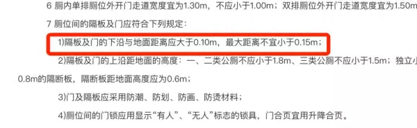 公共厕所尺寸规范要求标准(1)
