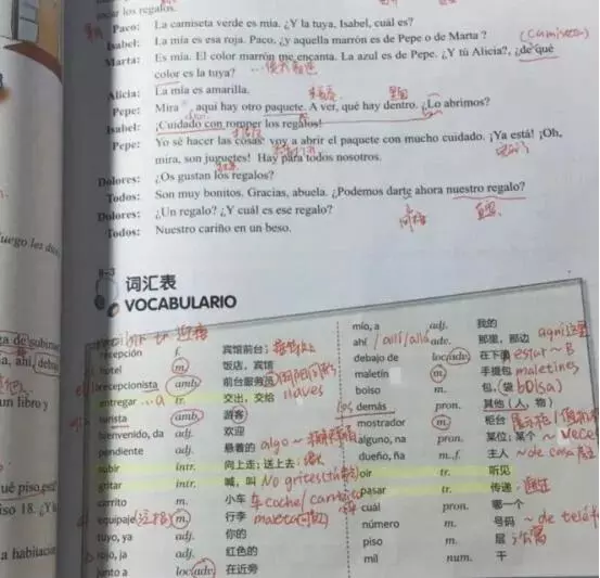 ejercicios西班牙语什么意思(3)