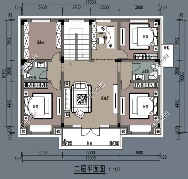 法国别墅图纸大全(10)