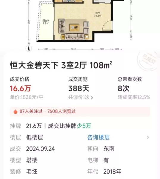 清远恒大金碧天下为什么这么便宜(5)