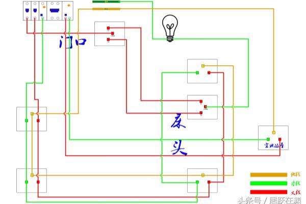 床头控制电视开关插座怎么接线.