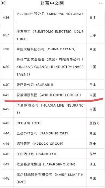 芜湖海螺集团是世界500强吗(2)