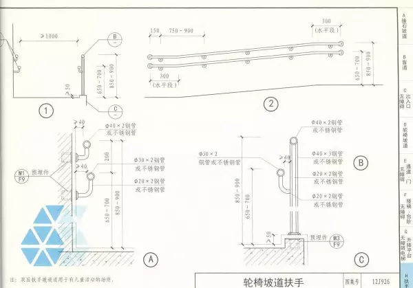 03j926无障碍坡道及扶手的图集道客巴巴(50)