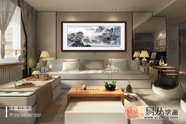 西墙沙发背景墙挂什么画对家里风水好知乎.
