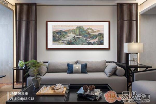 万里雄风国画图挂客厅有什么说法.