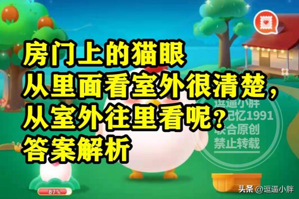 猫眼从外面看里面是一片模糊还是一片漆黑.