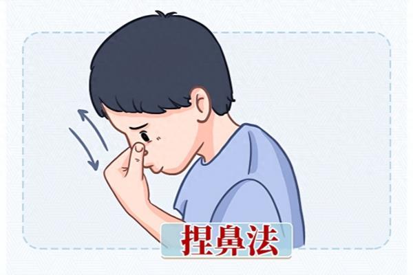 把鼻子捏住鼻子鼓气耳朵出气这样好不好.