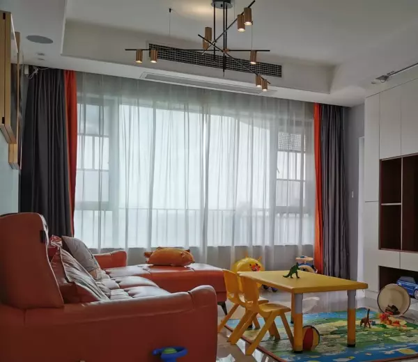 小美式风格用什么颜色的窗帘比较好看(7)