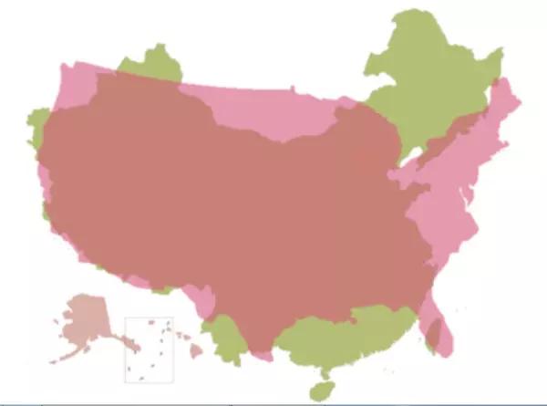 美国有多大面积跟中国面积那个大(2)