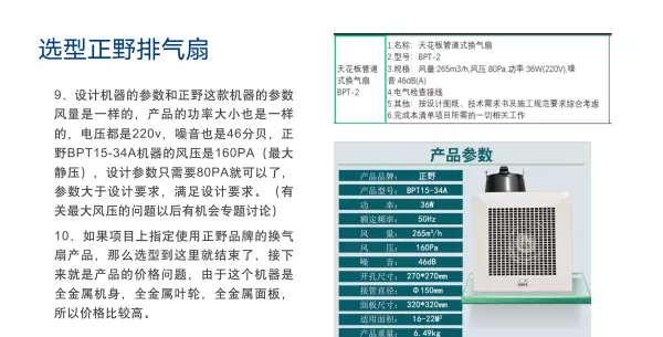 正野排气扇规格型号和价格(5)