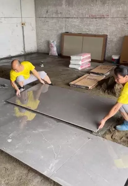 地板砖尺寸750*1500铺出来的效果图(3)