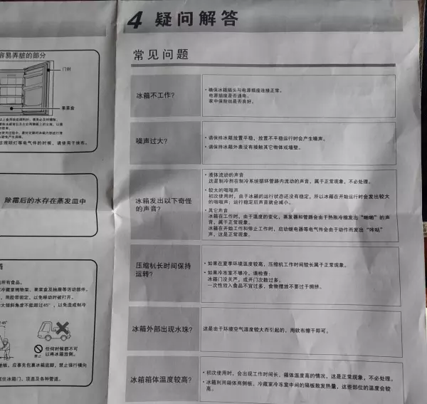 海尔冰箱说明书里有个塑料小配件放哪里(5)