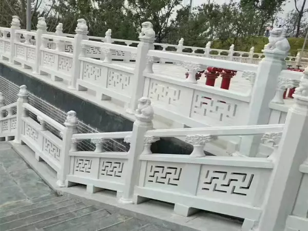 汉白玉栏杆是天然石材还是人工加工的(2)