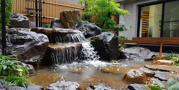室内假山流水喷泉放在哪个位置好(12)