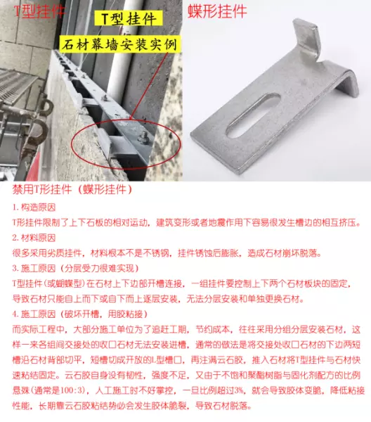 石材幕墙蝴蝶扣挂件禁止使用的原因是什么(3)