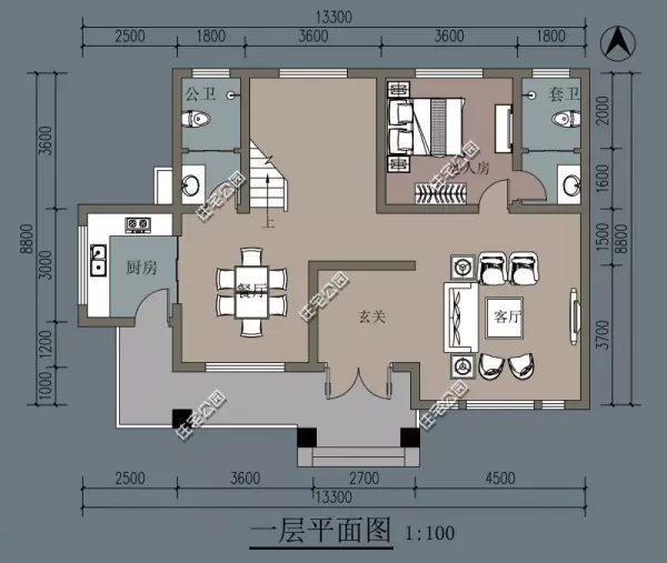 美式田园风格新房家装效果图大全(23)