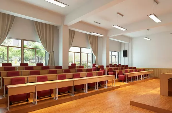 学校的阶梯教室做成阶梯型的原因是?(19)