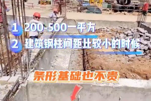 轻钢厂房基础一般多少钱一平方.
