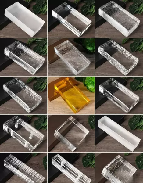 玻璃砖隔断分格嵌缝和全砖的区别(2)