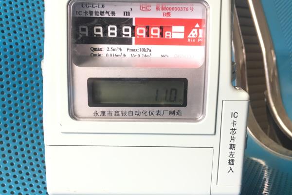 工业用天然气表上显示的数字是什么意思.