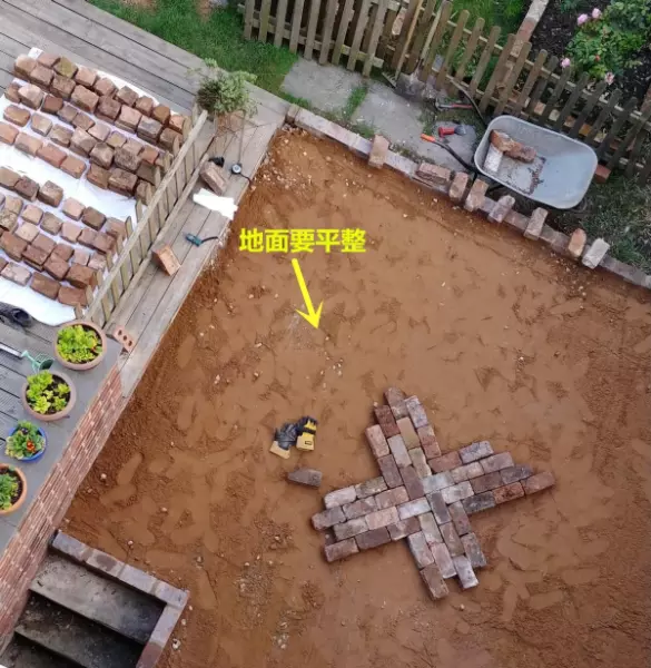 红砖铺地面几种铺法(3)