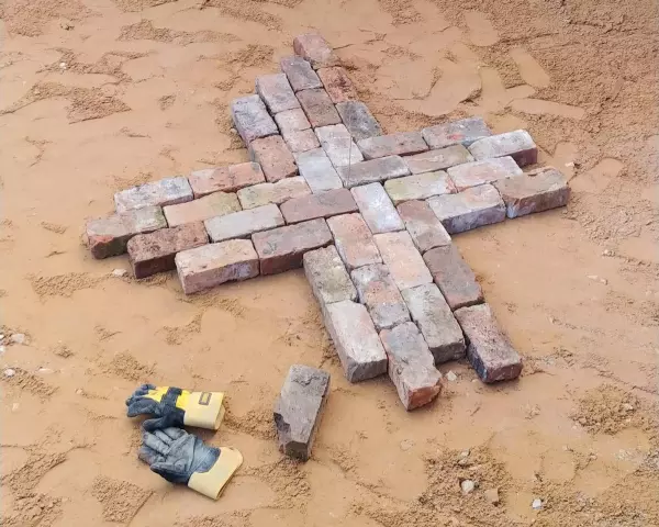 红砖铺地面几种铺法(4)