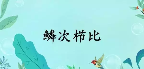 鳞次栉比和星罗棋布的区别(3)