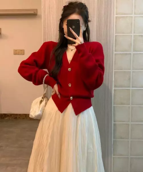 杏红色搭配什么颜色好看(2)