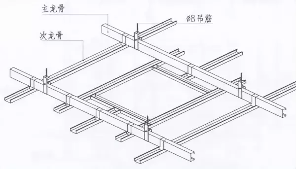 轻钢龙骨吊顶做法(4)