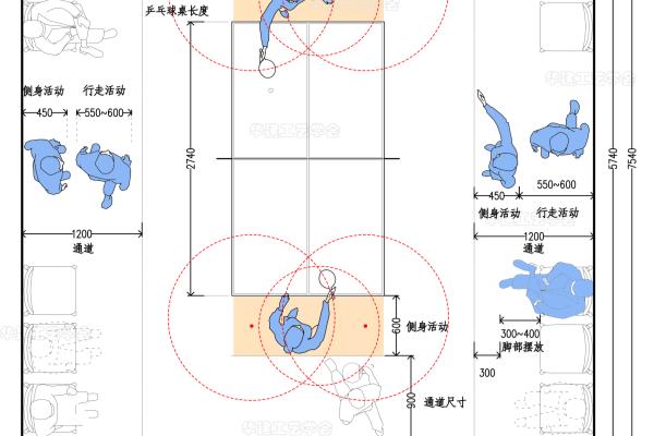 乒乓球场地尺寸标准尺寸.