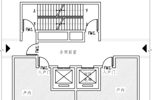 三合一前室首层可以共用前室并设一个门吗(32)