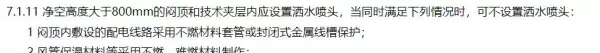 吊顶高度超过80公分是否要求安装上下喷淋头(1)