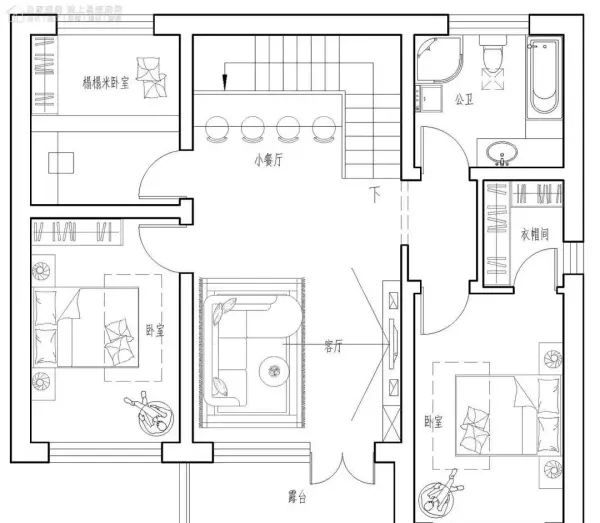 锦汇城a区别墅户型图(3)