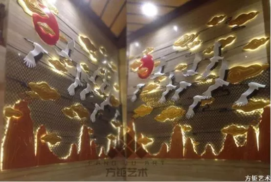 壁饰的什么和风格要与被装饰的空间环境完美结合(5)