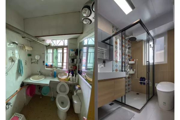 旧屋改造翻新墙面家具怎么处理(28)