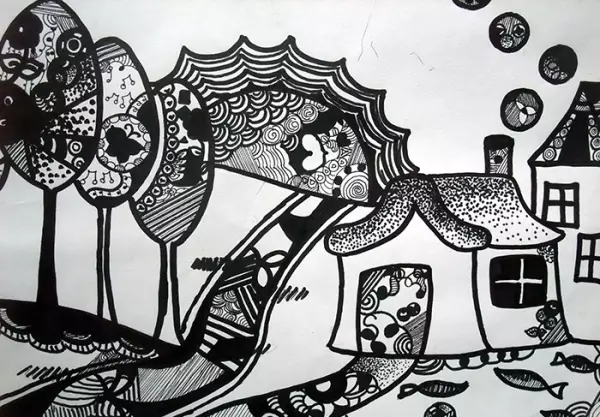 幼儿线描画有哪些表现形式(1)