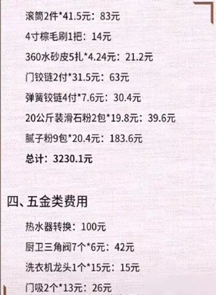 装修一百平的房子一般要花多少钱(5)