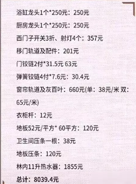 装修一百平的房子一般要花多少钱(6)