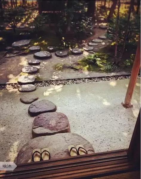步石和汀步在园林道路设计中很常用,两者的区别在于(10)