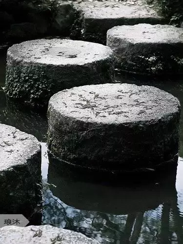 步石和汀步在园林道路设计中很常用,两者的区别在于(19)